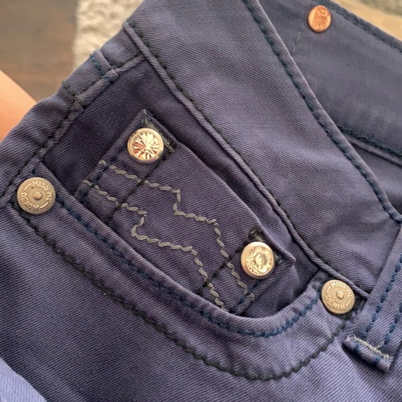 𝅺miss me Denim Brand Blue Skinny with Pocket Rhinestones Design US 27 - Picture 6 of 9